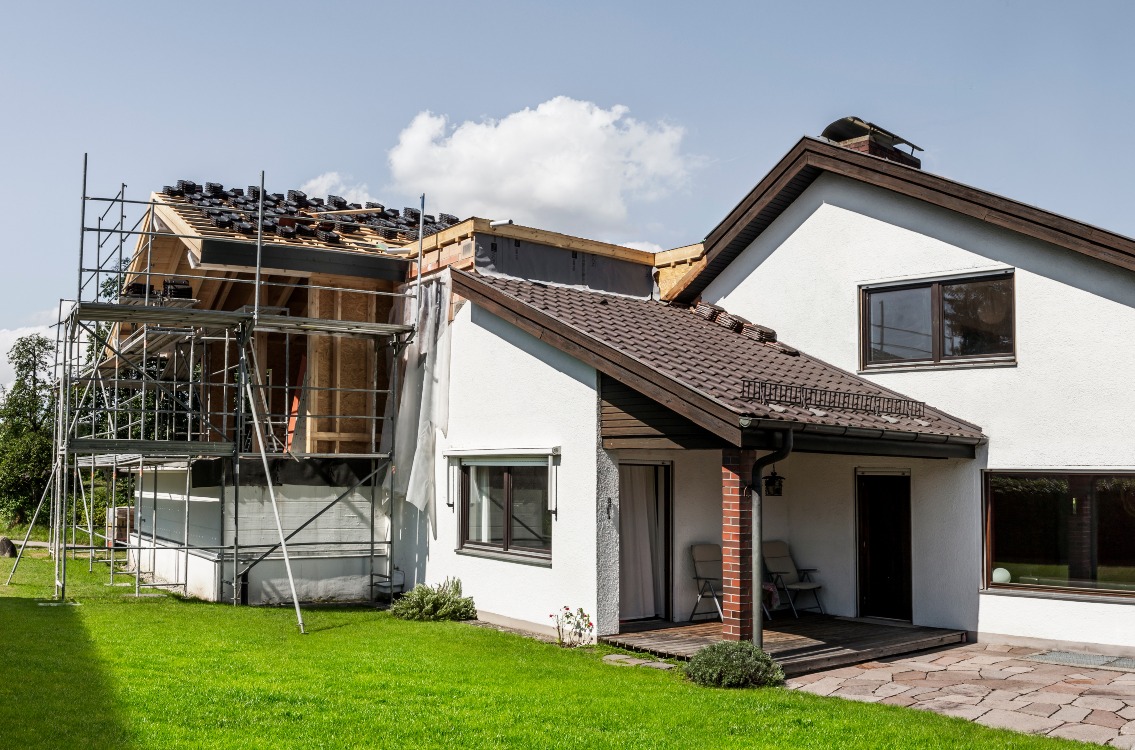 Anbau an ein Einfamilienhaus